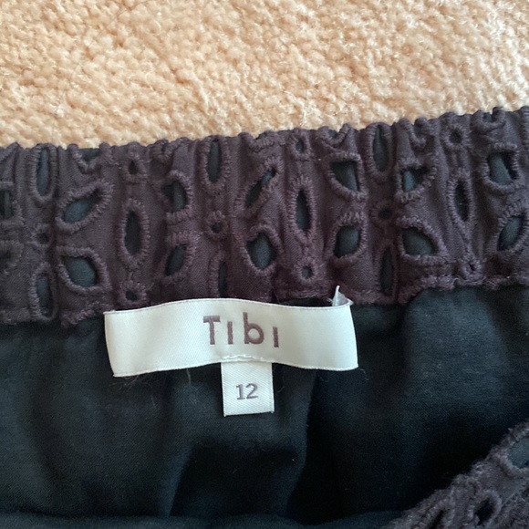 Tibi Eyelet Off Shoulder Top Size 12 Antonina - Picture 3 of 6